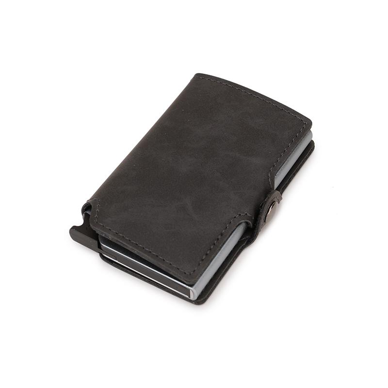 Schlanker Visitenkartenhalter Herren Geldbörse Metall Rfid Smart Wallet Dreifach Pop-Up Hülle Bank Kredit Visitenkartenhalter Visitekaarthouder
