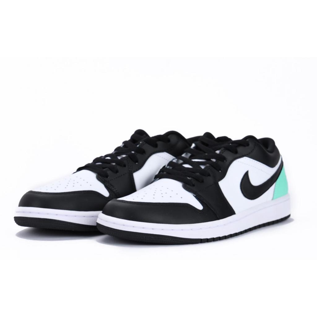 Jordan Air Jordan 1 Low top Vintage Basketball Shoes Men's Black Green 553558-131(Team59-SBOX)