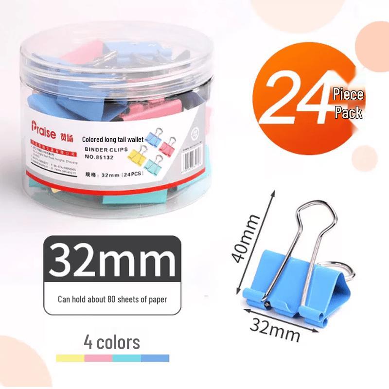 GUAIKEAI Colorful Binder Clips