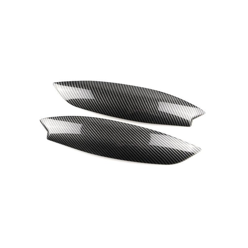 

For VW Golf 5 MK5 GTI R 2005-2008 ABS Car Styling Headlight Eyebrow Trim Strip Eyelids Cover Eyelash Head Light Eye Lid Stickers Carbon Texture