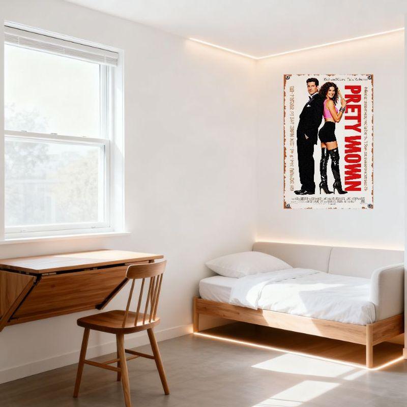 Pretty Woman Richard Gere Tula Roberts Vintage Filmový Kovový Plechový Značka Klasická Komedie Romantický Film Plakát pro Domácí Kavárnu Bar Mužská Jídelna