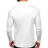 Men S High Neck Long Sleeve Solid T Shirt Casual Top