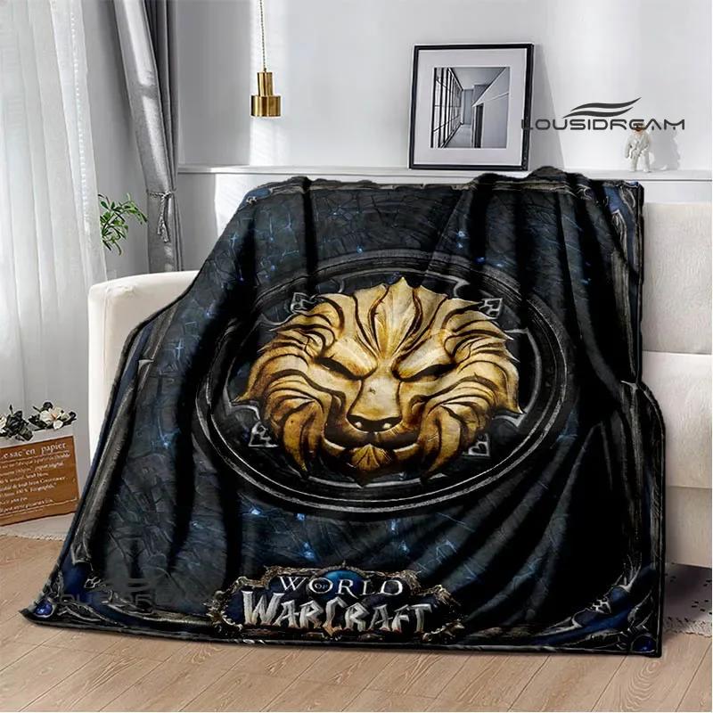 Game World of Warcraft Printed Blanket Kids Warm Blanket Flannel Soft and Comfortable Blanket Home travel blanket birthday gift