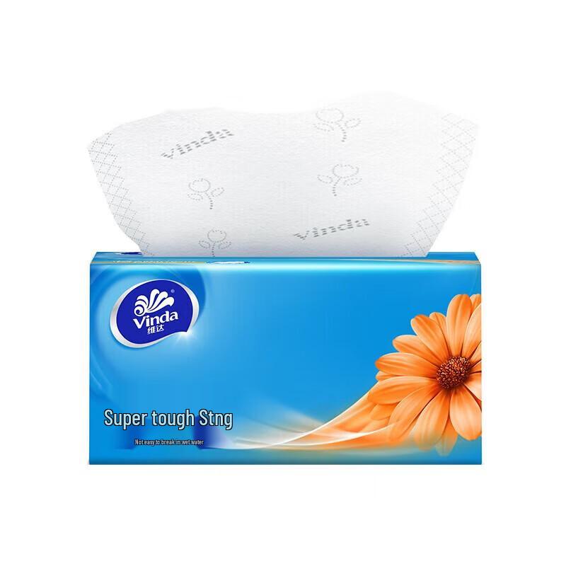 Vinda Ultra-Tough 3-Ply Facial Tissues, 150 Sheets x 15 Packs