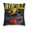 Invincible Mark Grayson Superhero Pillowcase Printing Fabric Cushion Cover Decor Throw Pillow Case Cover Home Zippered 40*40Cm