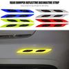 For Benz 2PCS Car Reflective Sticker Safety Warning Reflector Tape Strips Auto Accessories AMG CLA CLS C180 C200 W204 W205