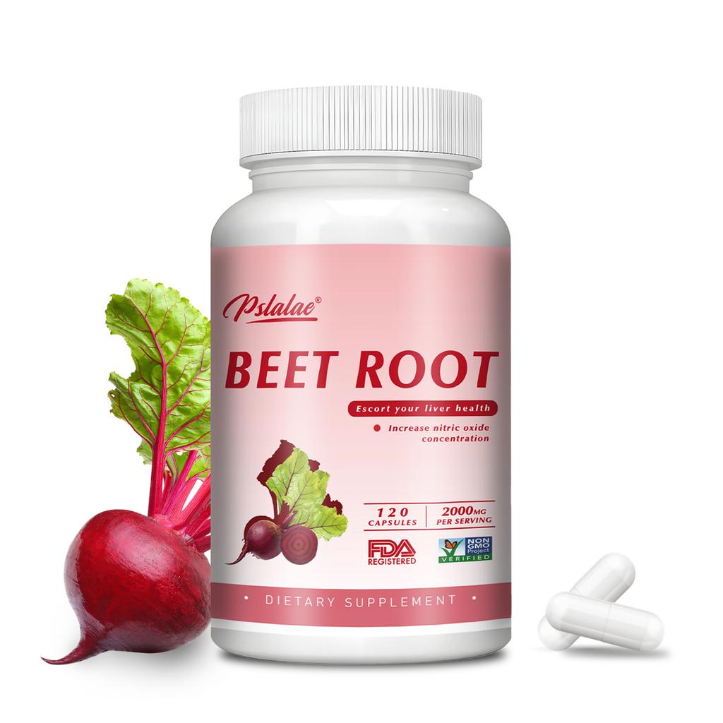 Hooggedoseerde bietencapsules, 2000 mg per portie, zeer goed opneembaar, geschikt voor zowel mannen als vrouwen.