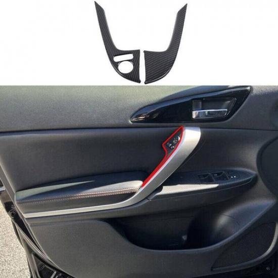 Carbon Fiber Interior Door Armrest Cover For Mitsubishi Eclipse Cross 2018-