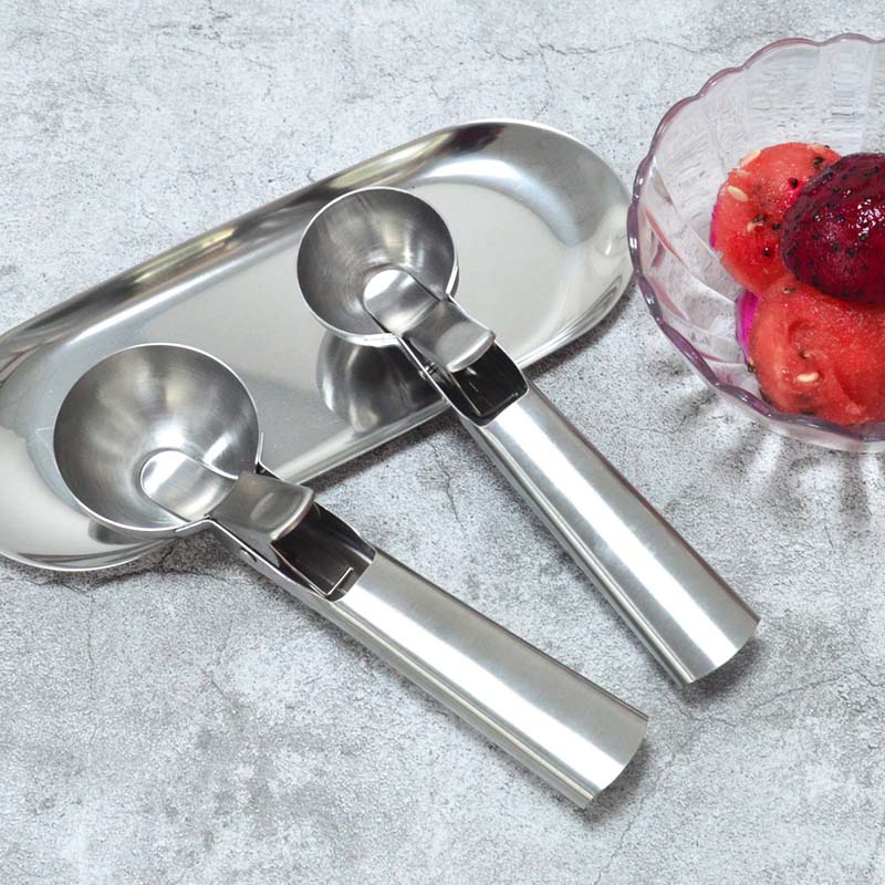 Cheap Fruit scoop Premium Ice Cream Scoop with Trigger Ice Cream Scoop Stainless Steel, Heavy