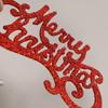 Hong Yu Christmas Decorations: Plastic English Letter Tree & Wreath Ornaments