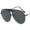 Fashion Pilot Sunglasses Personality Sun Glasses Anti-UV Spectacles Retro Single Beam Eyeglasses Oversize Frame Ornamental