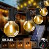 LED Solar Globe LED String Lights Outdoor Waterproof Shatterproof Solar Hanging Lights for Backyard Bistro Decoration Light 15M 31LED