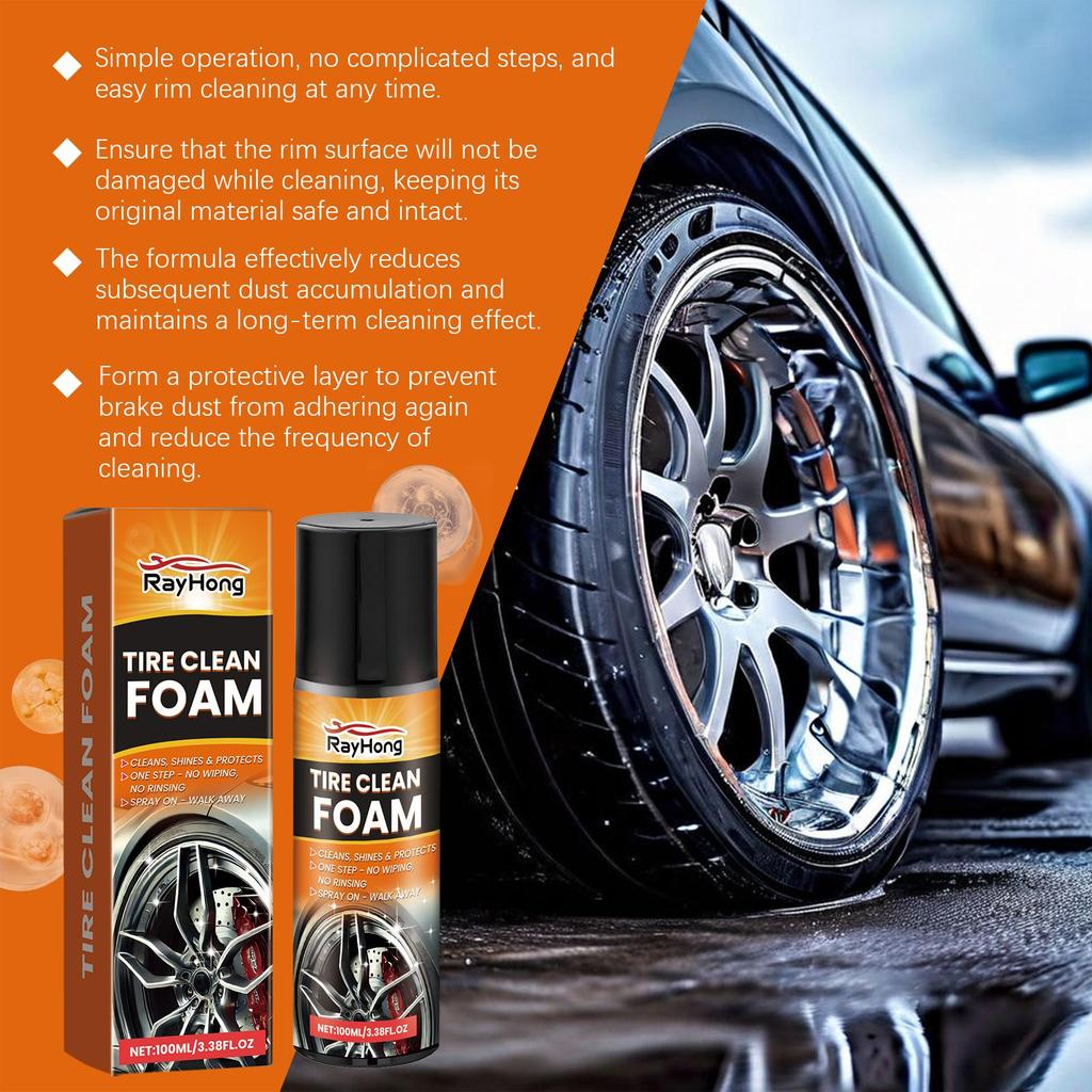 100ml Car Wheel Cleaner Car Tire Steel Rim Cleaning & Degreasing Daily Maintenance Cleaner