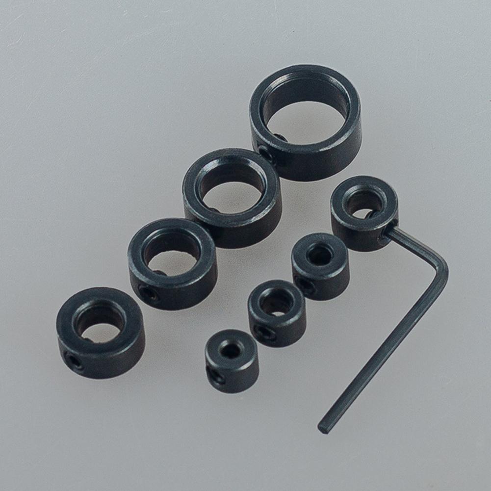 Drill Depth Stop Bit Collar Set Adjustable Positioner W/ Allen Wrench Drill Stop Bit Collar Set To Tighten The Stops Set-Screws