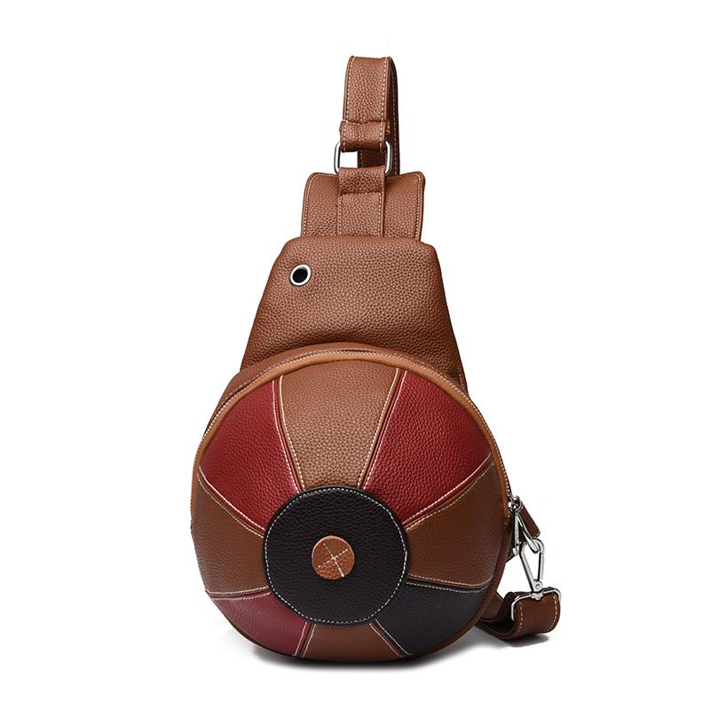 Stitching Women's Bag Hat Line Chest Bag Outdoor Shoulder Crossbody Bag