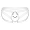Mens Beaded Strappy Thong Underwear Low-Rise Hollow Out G-String Crotchless Lingerie Bold Design Sensual Clubwear