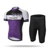 Mens Cycling Short Set Quick-Dry Breathable Sleeve Jersey Shorts Outdoor Bike Riding Gear