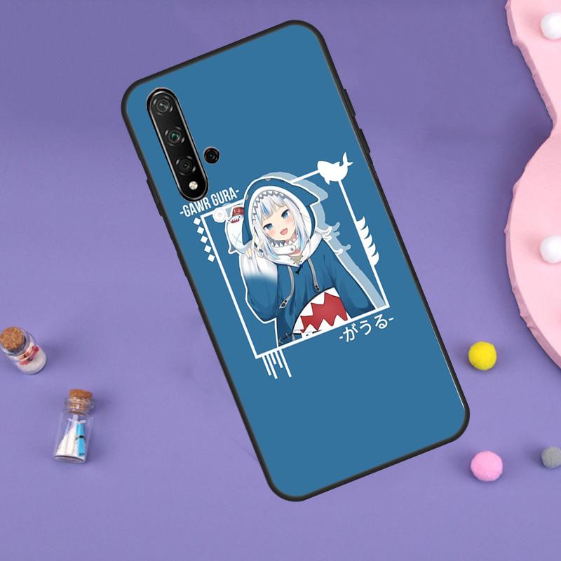 Gawr Gura Hololive Girl For Huawei Nova 5T 9 10 SE 7i 8i 11i 12i Y60 Y61 Y70 Y72 Y73 Y90 Y91 P20 P40 P30 Lite Case
