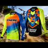 Neuer THOR langärmeliger Motocross-Anzug Fahrrad Downhill Anzug schnelltrockendes T-Shirt Berg Sommer Radsportanzug