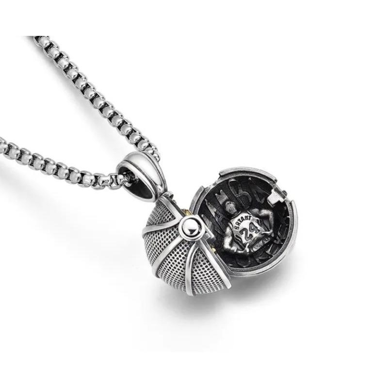 

Открытый Орган Баскетбольная Подвеска Ожерелье 3D Трехмерный Рельеф Трофей Чемпионата Нет. 24 Кулон Кобе Тренд Цепочка