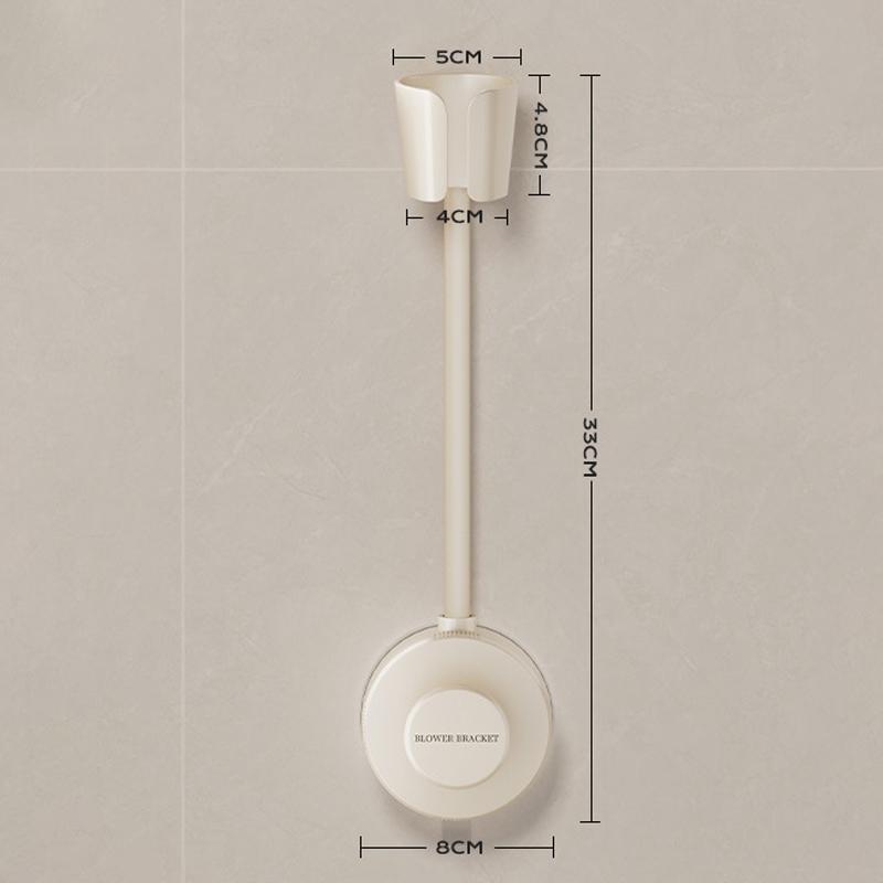 

Powerful Suction Cup Hair Dryer Stand Bathroom Shelf Bathroom Organizer Shower Organizer No Need To Hold By Hand Hanging Rack A2