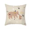 Christmas Pillow Case Small Animal Print Peach Skin Pillow Case Home Pillow Sofa Cushion