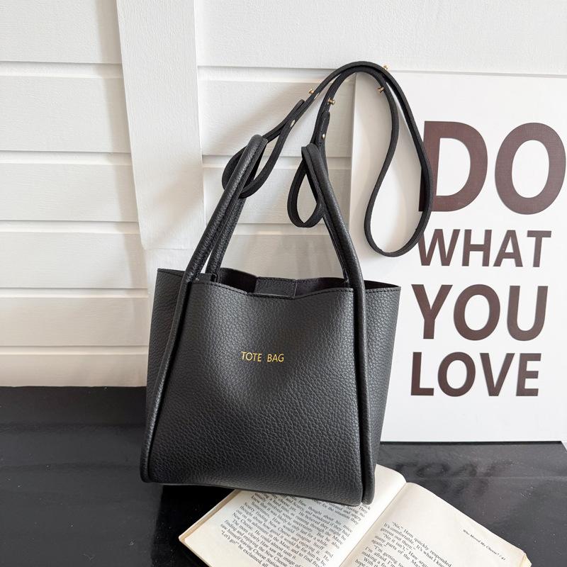 

Premium sense small bag women 2025 new autumn and winter handbag versatile messenger bag bucket bag small bag tide чёрный