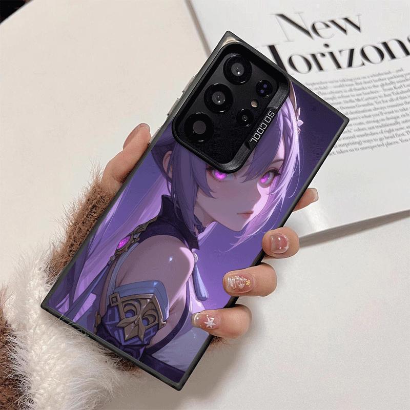 Genshin Impact Keqing Weiche Handyhülle für Samsung Galaxy S24 S25 FE S26 Edge S23 Ultra S22 Plus S21 + Stoßfeste Hülle Rückseite