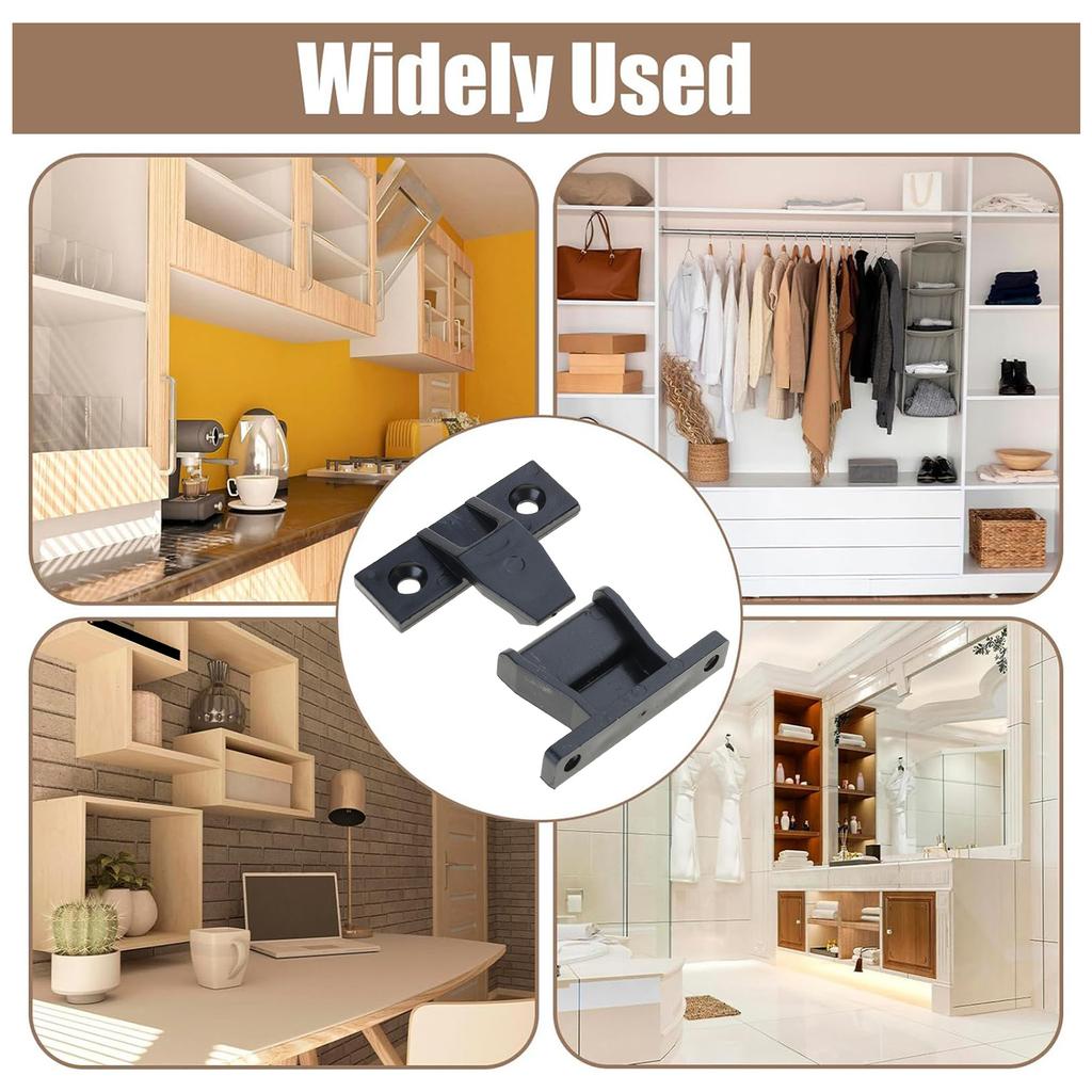 20Pcs Push In Plinth Fasteners Fittings Press Fit Panel Clip Furniture Connectors Bracket Plastic Connection Fasteners