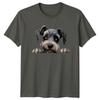 Cute Schnauzer Dog Peekaboo TShirt Pet Lover Graphic Tee