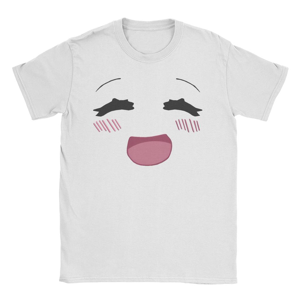 Men Womens TShirts Game Robot Face Leisure 100 Cotton Tees Short Sleeve Anime T Shirt Crew Neck Clothing Graphic Printed
