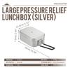 Campingmoon Durable Pressure Relief Camping Lunch Box Alumina Camping Cookware Metal Food Container with Handle