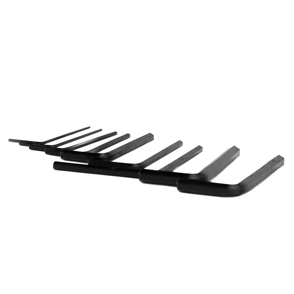 9Pcs Guitar Hex Wrench Metal Hex Key Flat End Instrument Accessory for Repair Maintenance