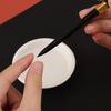 Black Swan Nylon Watercolor Brush - Round Tip, Aluminum Rod, Ideal for Digital Oil Painting, Art Students, Travel