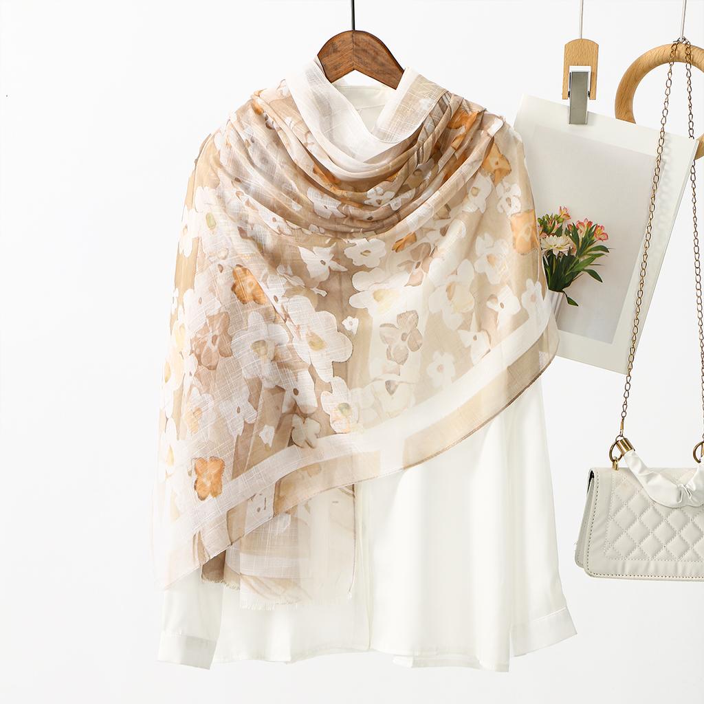 New Muslim Hijab For Woman Scarf Floral Printed Shawls Fashion Lightweight Long Headwraps Islam Turban Ladies Headband Scarves