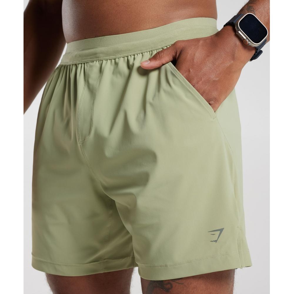 GYMSHARK Studio 6  Shorts Light Sage Green A1A4H ECBN