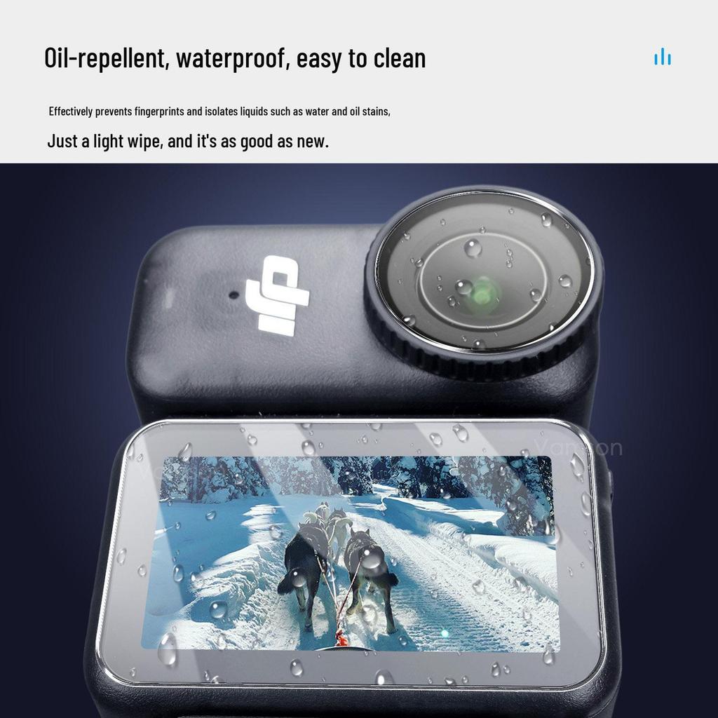 DJI Osmo Nano HD Explosion-Proof Tempered Film & Selfie Stick for Action Camera