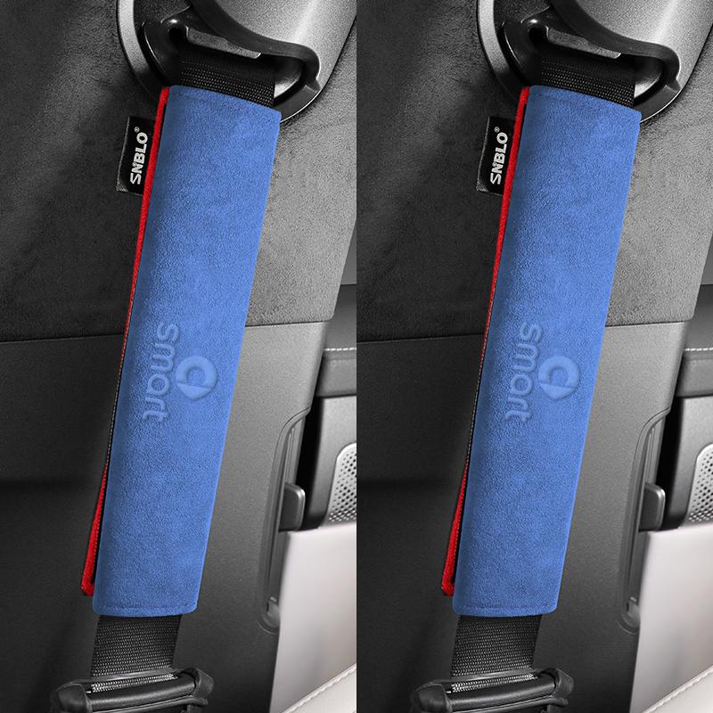 2 uds alta calidad cinturón de seguridad de coche protección hombrera cubierta para Smart 451 brabus Smart 453 fortwo forfour