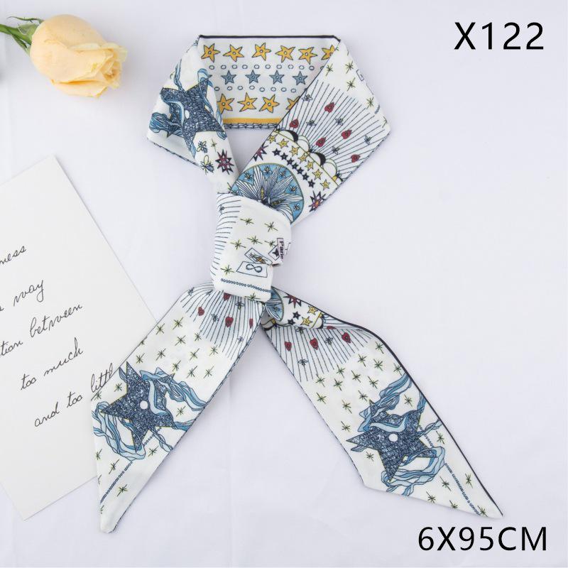 Versatile Vintage Silk Scarf: Hair Tie, Headband, Bag Accessory