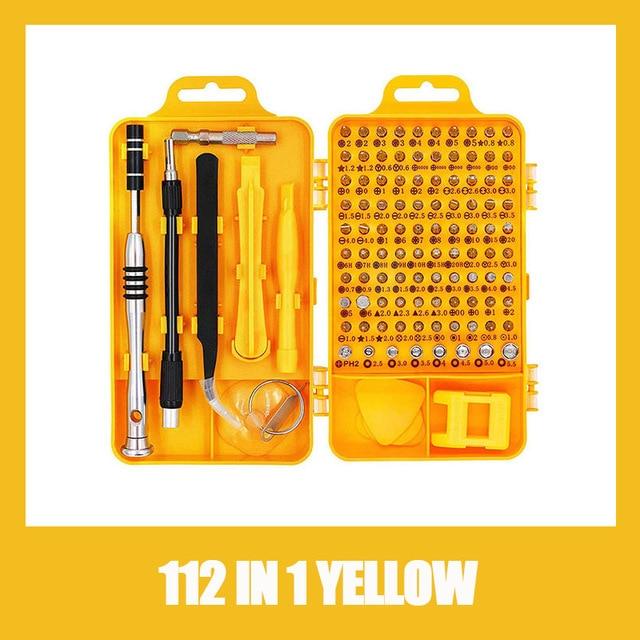 112 In 1 Schraubendreher-satz Magnetischen Schraubendreher Bit Torx Multi Handy Reparatur Tools Kit Elektronische Gerät Hand Werkzeug
