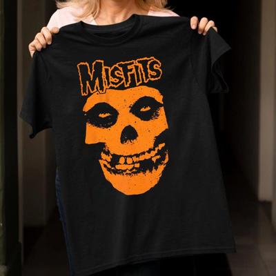 Misfits Band Face Halloween For Fans Cotton Black T Shirt S-5XL TU745