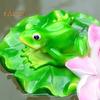 Statua Rana Fluttuante Resina Cartone Animato Rana Rilassante Ornamento Rana Fluttuante per Laghetto Statuetta Rana Fluttuante per Acquario Giardino Piscina Decorazione Elemento Acqua