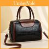 Fashionable Stone Pattern Pu Shoulder Bag For Middle-aged Women Street Style