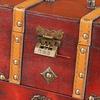 Chinese Style Jewelry Box Organizer, Wedding Gift with Mirror Handle Container Display Holder