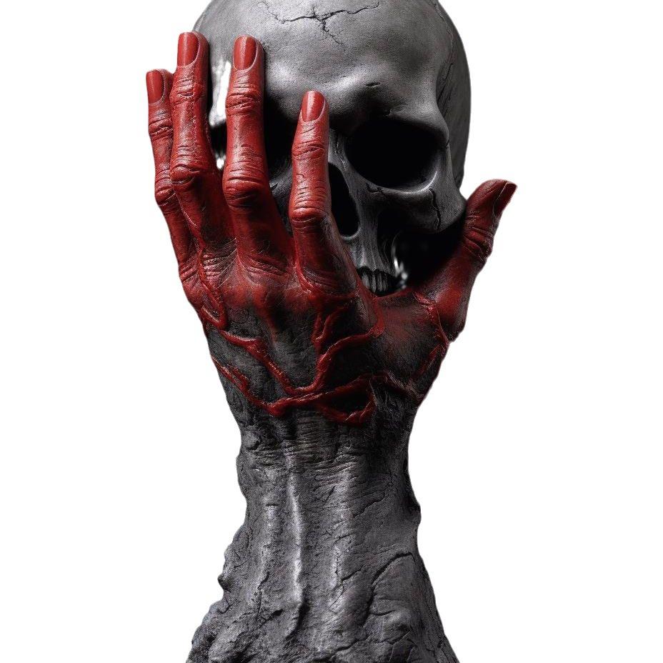 New Halloween Fury God's Hand Resin Decorative Crafts Home Desktop Decoration Atmosphere Ornament Model