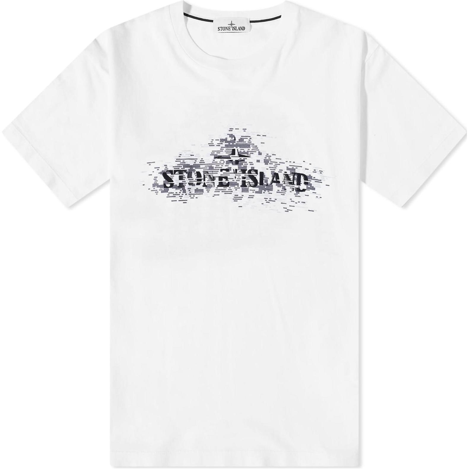 

Stone Island Весна/Лето 23 Однотонная футболка с коротким рукавом, эффект пике, с принтом, мужские топы, Белый 78152NS90-V0001 XL