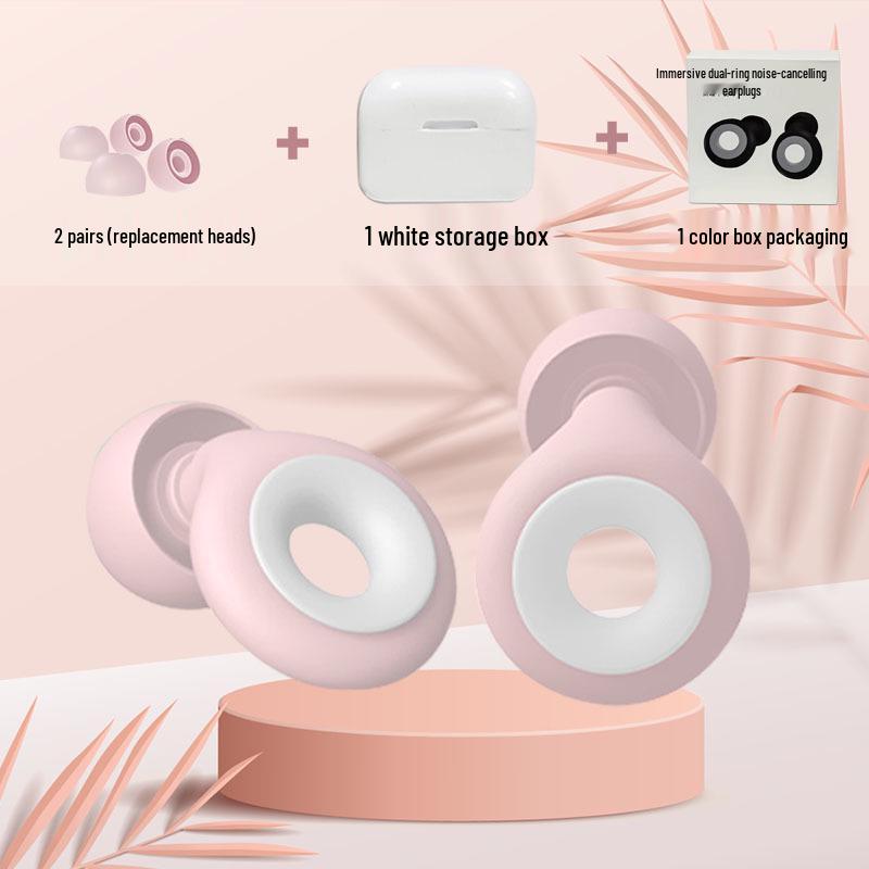Silicone Soundproof Earplugs for Sleep & Travel - Noise Reduction for Dorms & Airplanes