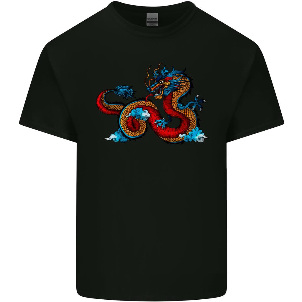 Oriental Style Dragon Unisexs Light Cotton TShirt