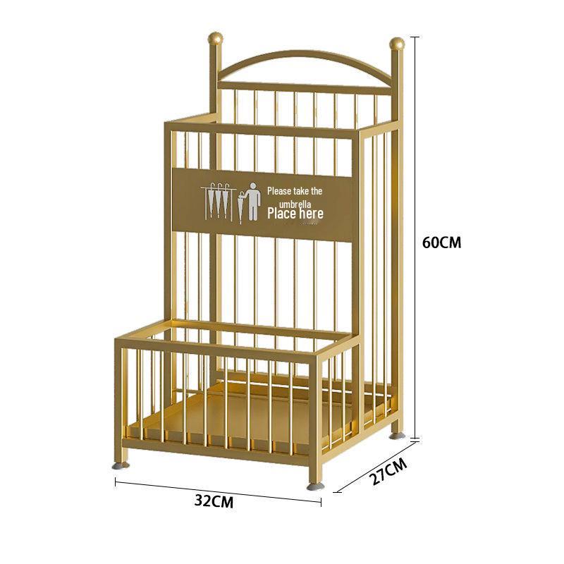 Commercial Umbrella Storage Rack for Hotel, Lobby, Classroom, or Office - Large Capacity Draining Shelf
