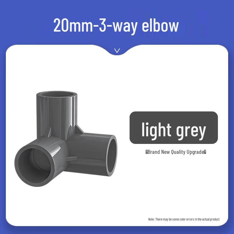 

PVC Right-Angle 3-Way Pipe Connector